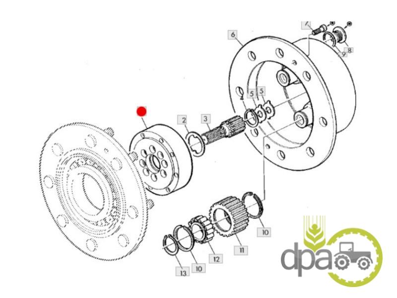 Coroana reductor fata john deere L60882