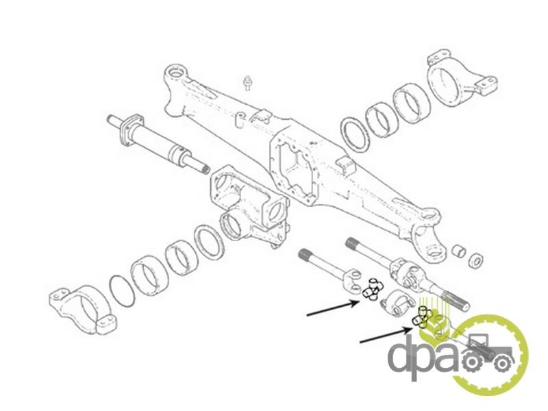 Cruce cardan 23.8x62.5 Hurlimann 006500435C1