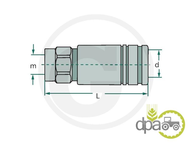 Cupla hidraulica mama john deere AL174797