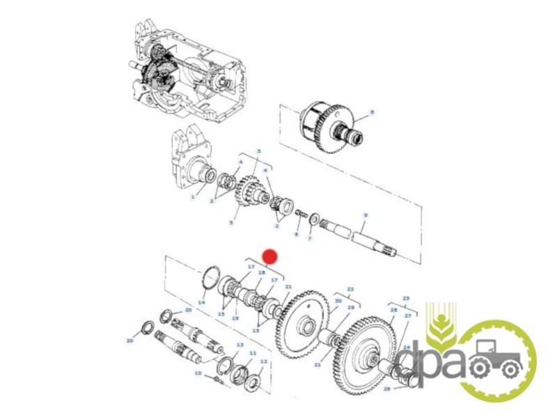 Cuplaj priza putere Massey Ferguson 3322555M12