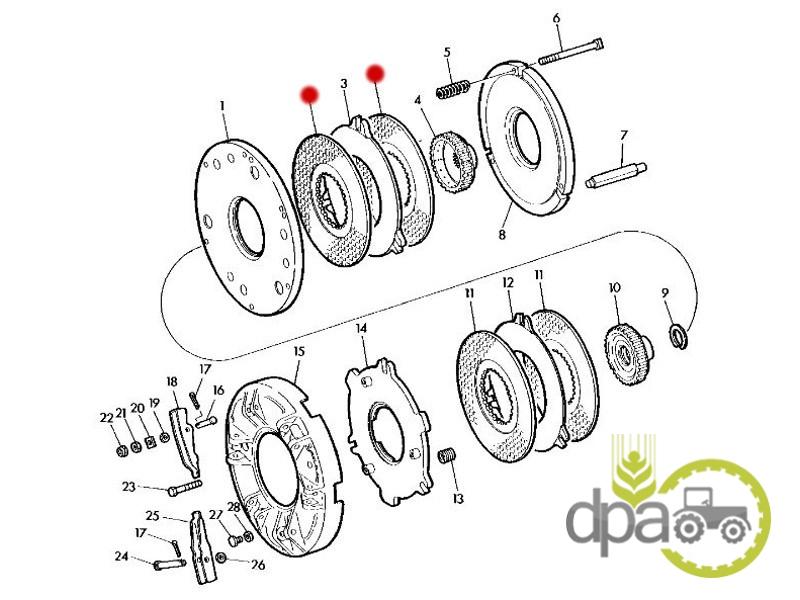 Disc ambreiaj John Deere AR95827