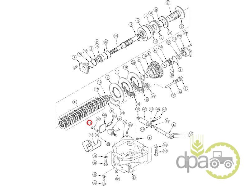 Disc frictiune Case IH 129963