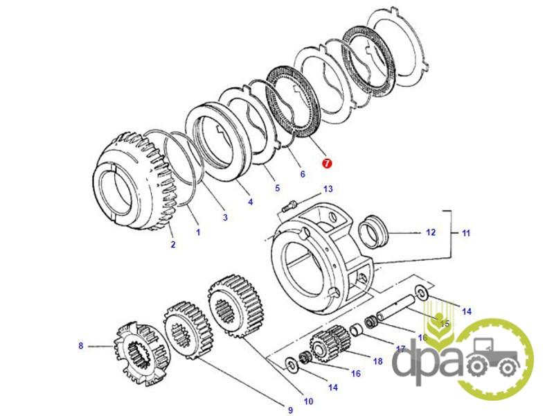 Disc frictiune Massey Ferguson 3381495M1