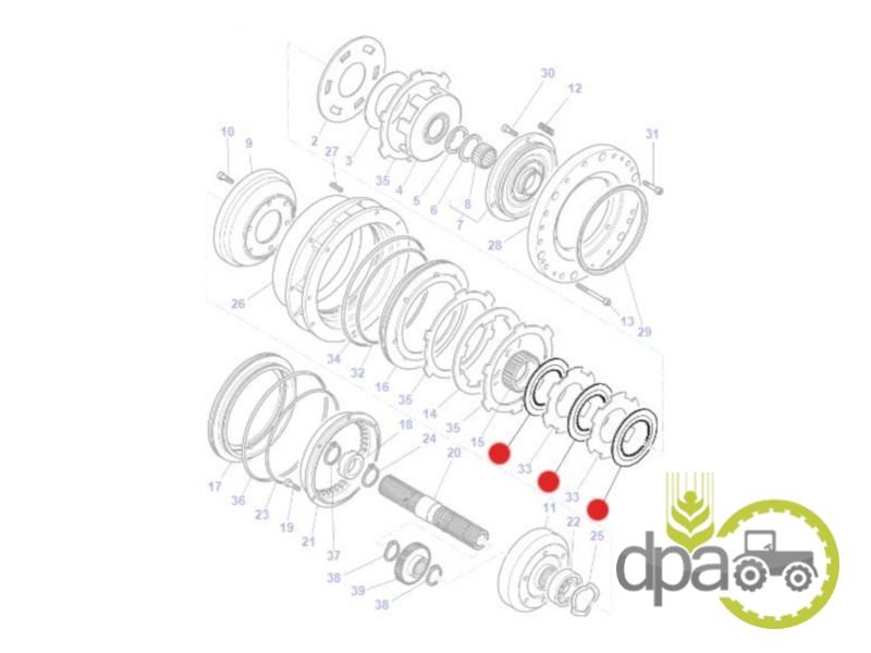 Disc frictiune Massey Ferguson 3616745M1