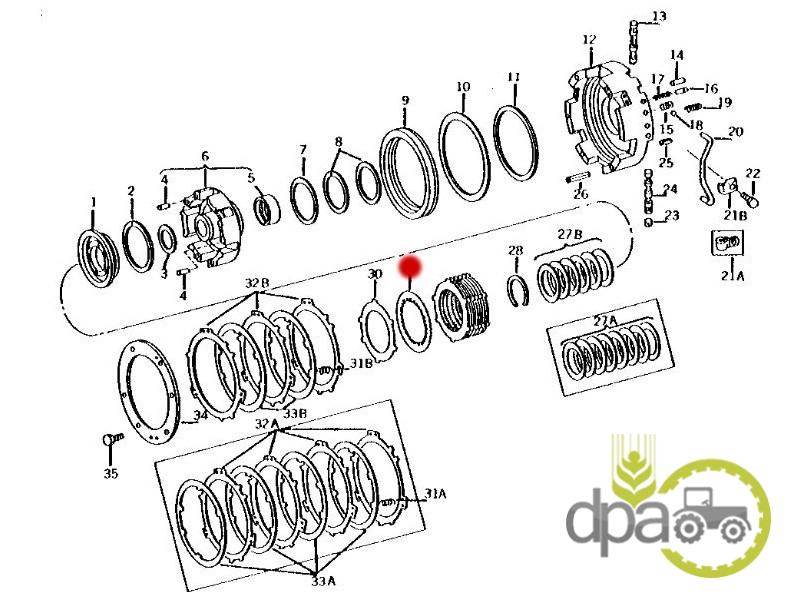 Disc frictiune John Deere AR71561