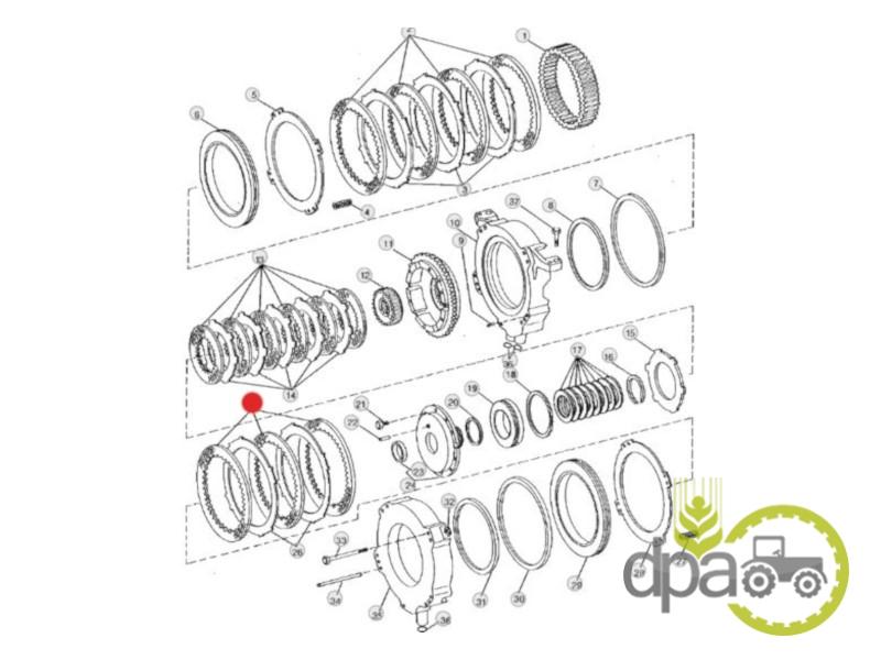 Disc frictiune john deere AR94515