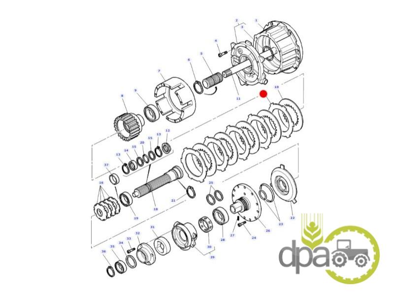 Disc intermediar Massey Ferguson 3619156M1