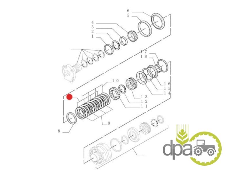 Disc intermediar New Holland 81864400