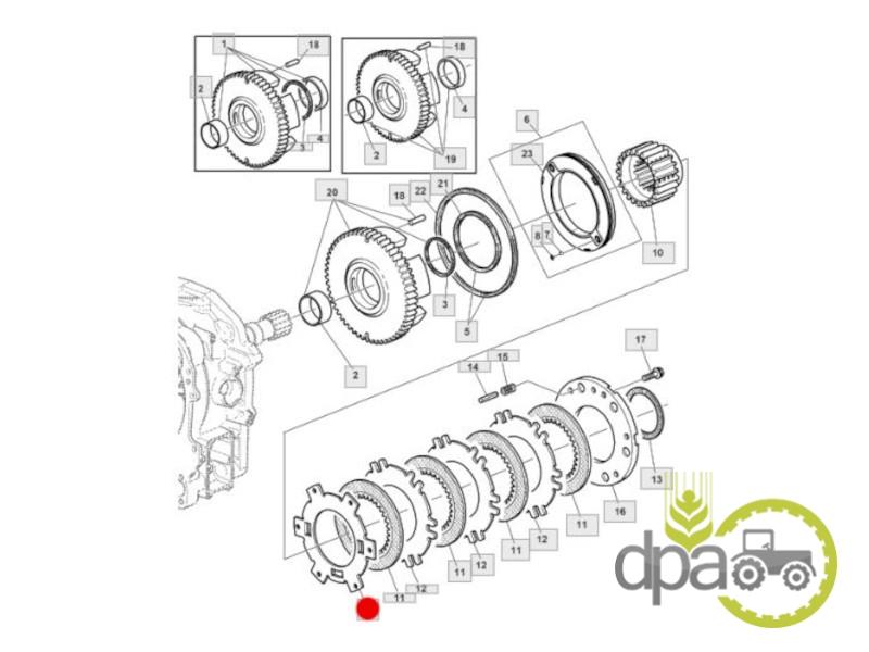 Disc intermediar John Deere R220471