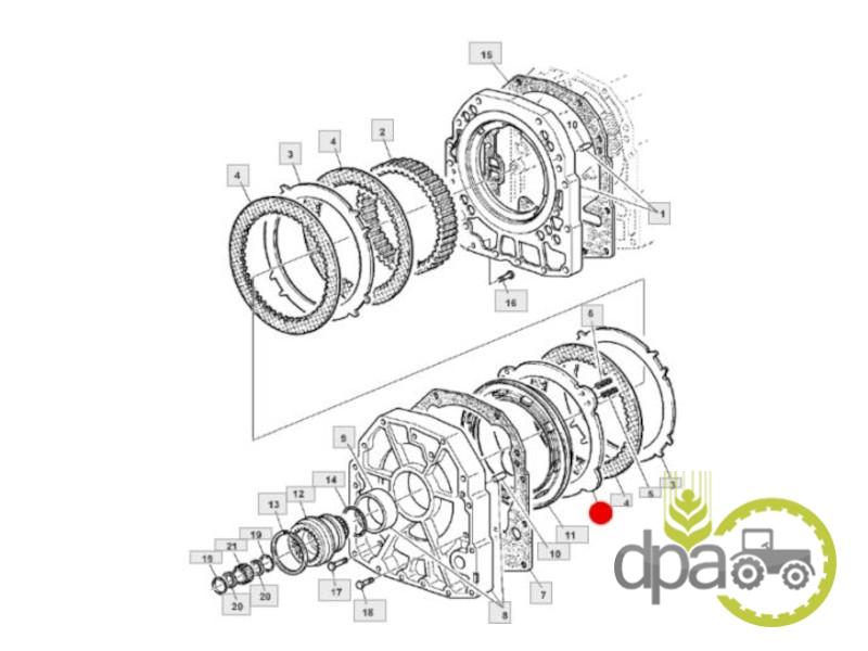 Disc intermediar John Deere R95422