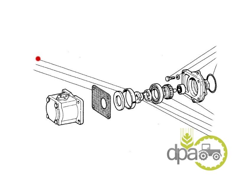 Distantier ax pompa hidraulica Fiat 583612