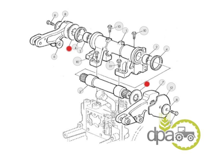 Distantier ax ridicare hidraulica John Deere R111553
