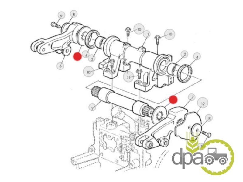 Distantier ax ridicare hidraulica john deere R111553
