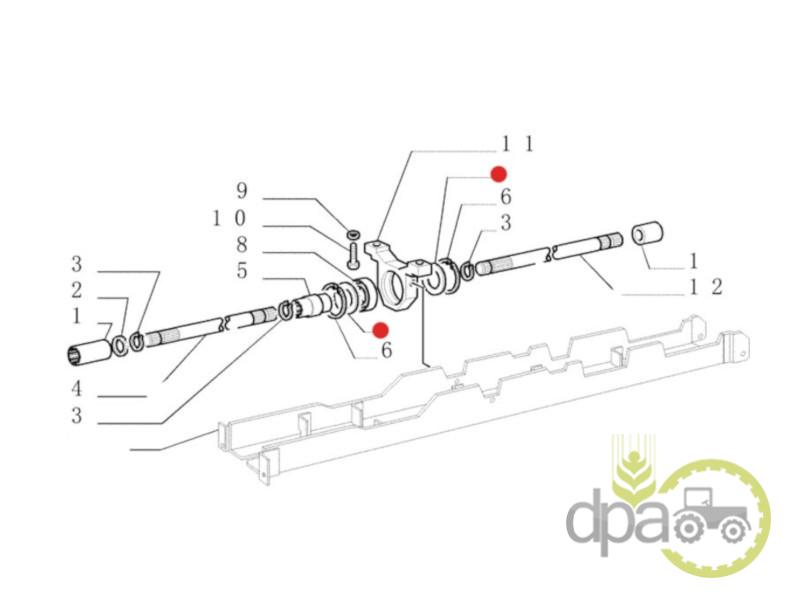 Distantier rulment cardan Ford 4994077
