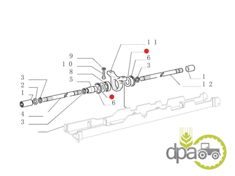 Distantier rulment cardan Ford 4994077