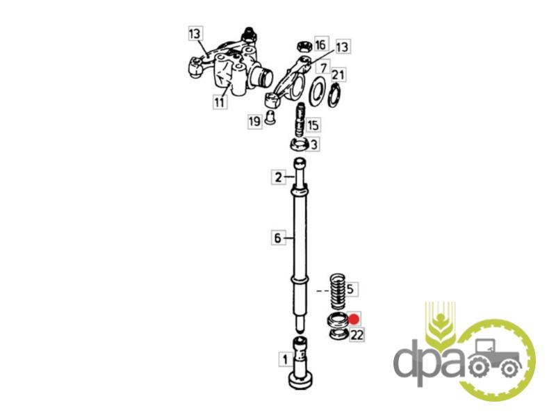Distantier simering supapa motor Fendt F100003371887