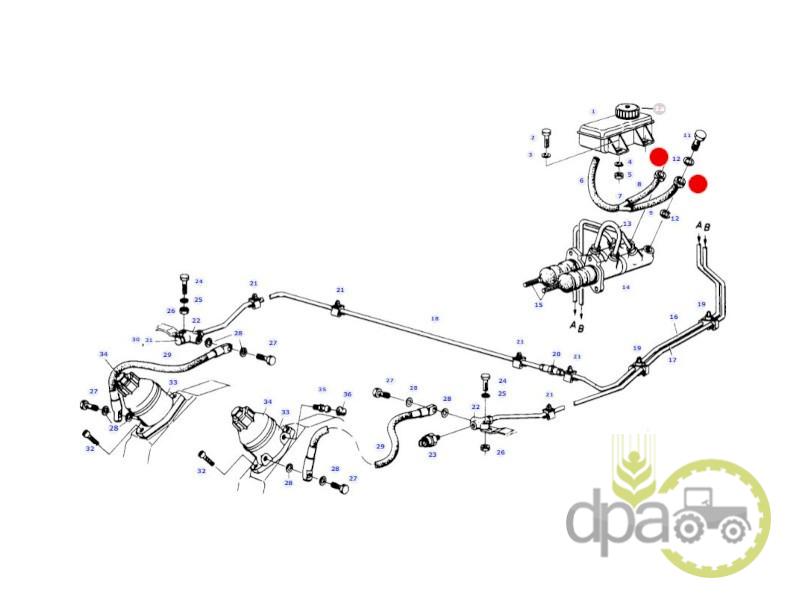 Dop cauciuc pompa frana Fendt 04305838