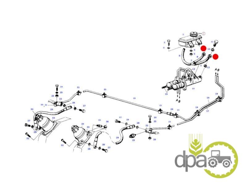 Dop cauciuc pompa frana Fendt 04305838