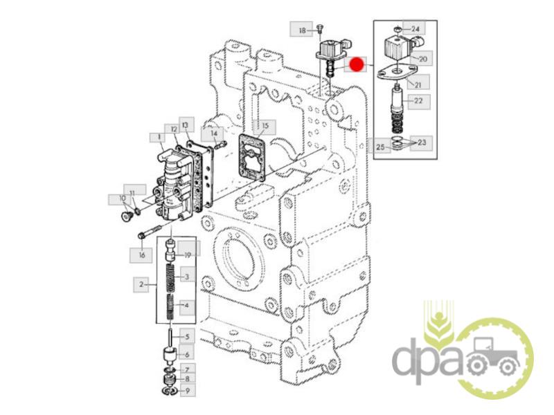Electrovalva priza putere John Deere RE159089