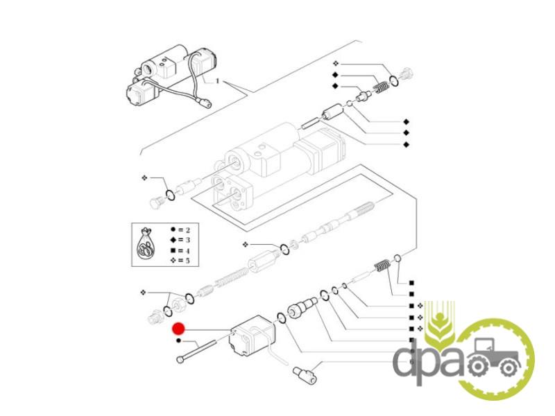 Electrovalva ridicare hidraulica New Holland 83996648