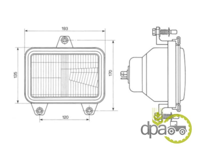 Far stanga sau dreapta Fiat 05309000