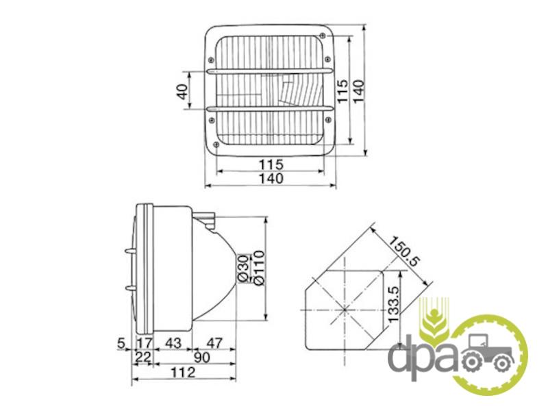 Far stanga sau dreapta Same 2.802.9390.0/01