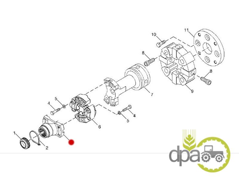 Flansa cuplaj priza putere John Deere RE61882