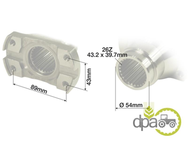 Flansa cuplaj priza putere John Deere RE61882