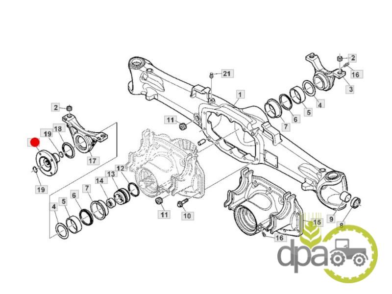Flansa cuplare 4x4 john deere CI146778