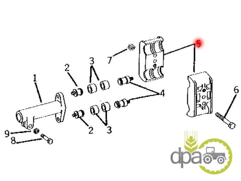 Flansa cuplare pompa hidraulica John Deere R38348