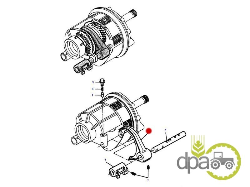 Furca inversor Massey Ferguson 3385899M3