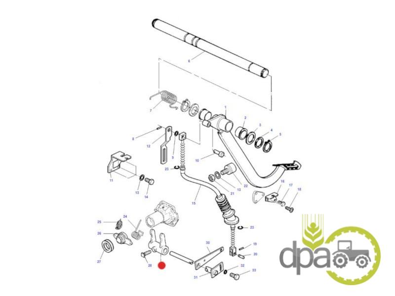 Furca rulment presiune ambreiaj Massey Ferguson 1877497M2