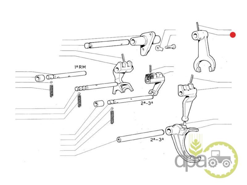 Furca selector Fiat 82982398