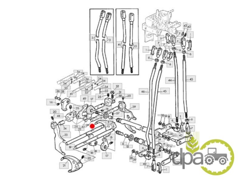 Furca selector john deere L36538