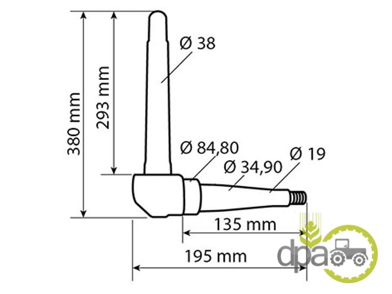 Fuzeta dreapta Massey Ferguson 2214A04001