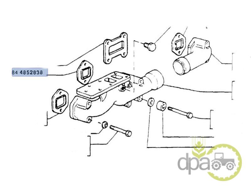 Garnitura evacuare Fiat 152632837