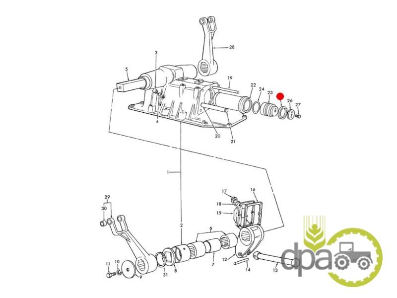 Garnitura piston cilindru hidraulic Ford 81718816