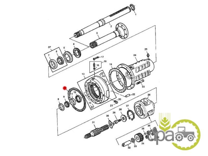 Garnitura punte spate John Deere L62426