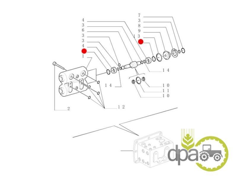 Garnitura supapa hidraulica Ford 5164866