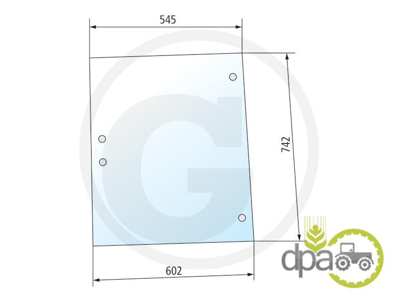 Geam lateral stanga sau dreapta Same 0.9234.214.0/10
