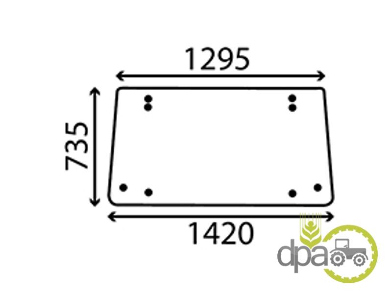 Geam spate curbat Fiat 5129357