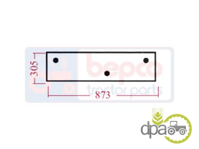 Geam spate inferior Case IH 3233032R1