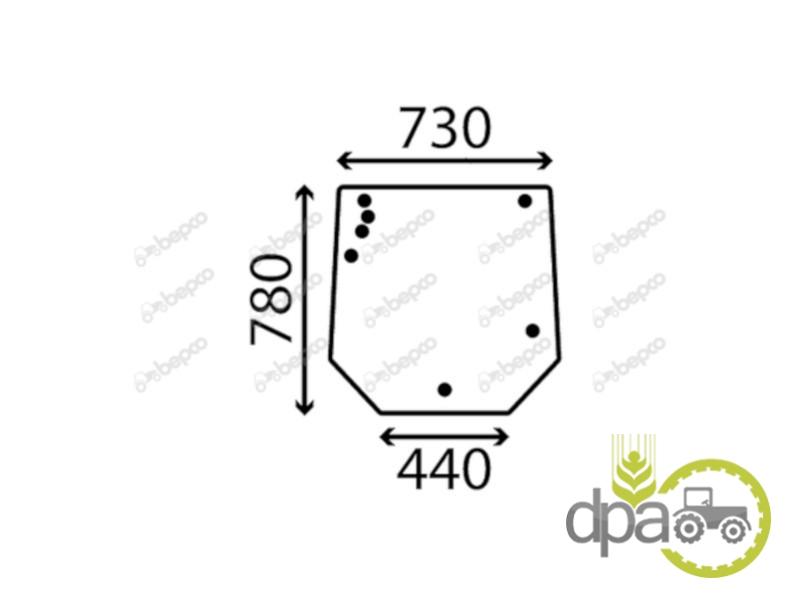 Geam spate Massey Ferguson VA206266