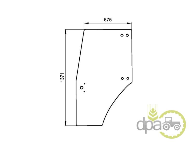 Geam usa stanga Same 0.009.7700.0/50