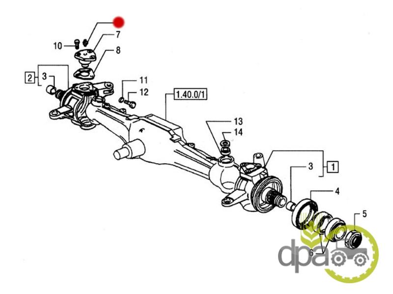 Gresor pivot New Holland 5120532