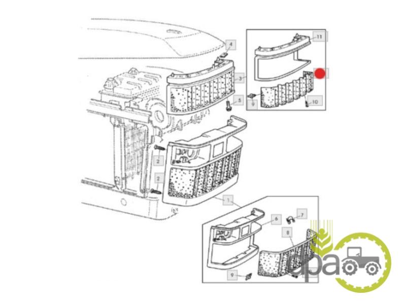 Grila fata john deere L80035