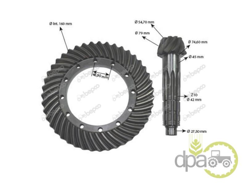 Grup conic spate 9/43 Case IH 5153715