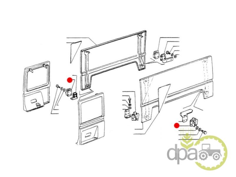 Incuietoare panou lateral fata Fiat 5141602