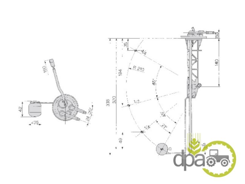 Indicator combustibil rezervor Fiat 44905545