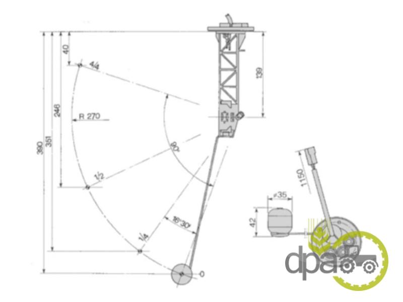 Indicator combustibil rezervor Fiat 5112116